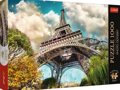 PUZZLE TREFL 1000 PREMIUM PLUS PHOTO ODYSSEY TURNUL EIFFEL PARIS - Img 1