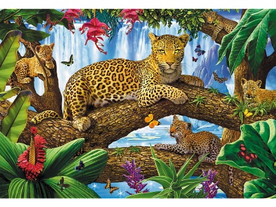 PUZZLE TREFL 1500 JAGUAR INTR-O PAUZA ODIHNITOARE - Img 2