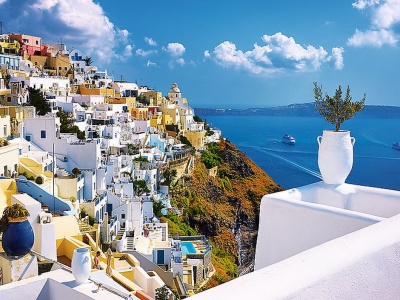 PUZZLE TREFL 1500 SANTORINI - Img 2