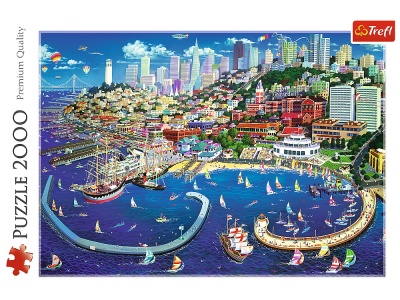 PUZZLE TREFL 2000 GOLFUL SAN FRANCISCO - Img 3