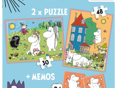 PUZZLE TREFL 2IN1 MEMO MOOMIN - Img 4