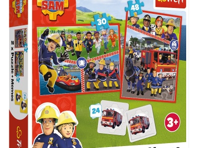 PUZZLE TREFL 2IN1 MEMO POMPIERUL SAM ECHIPA POMPIERILOR - Img 1
