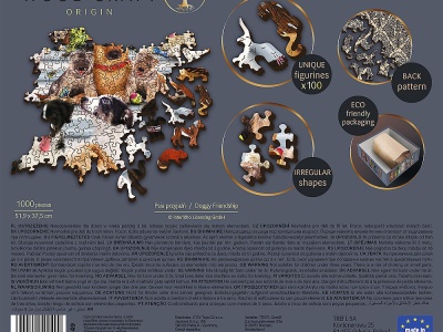 PUZZLE TREFL DIN LEMN 1000 PIESE ECHIPA DE CATEI - Img 4