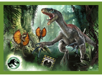 PUZZLE TREFL JURASSIC WORLD 4IN1 IN LUMEA DINOZAURILOR - Img 2