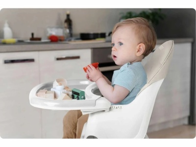 Scaun de masa pliabil 3 in 1, Ricokids, Milo, Gri - Img 4