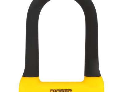 Antifurt fix din silicon Forever, 18 cm, negru galben - Img 1
