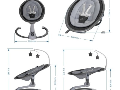 Balansoar multifunctional Coccolle Freya Anthracite - Img 9