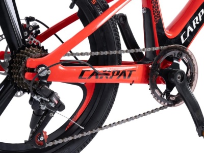 Bicicleta Copii MTB Carpat 20" C20343A, Roti Magneziu, Cadru Magneziu, Frane Disc, 7 Viteze, Rosu/Negru - Img 8