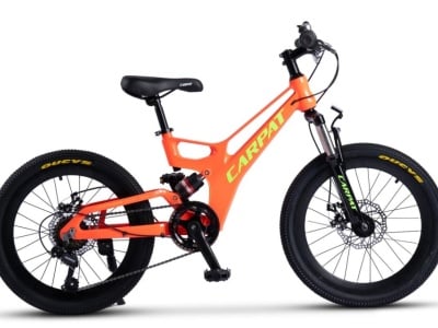 Bicicleta Copii MTB-FS Carpat 20" C20344A, Portocaliu/Verde - Img 1
