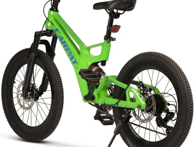 Bicicleta Copii MTB-FS Carpat 20" C20344A, Verde/Albastru - Img 2
