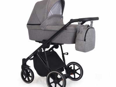 Carucior Kunert MOLTO 3 in 1 Negru/Flori cadru negru - Img 2