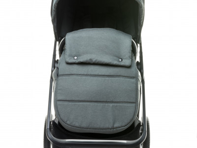 Carucior reversibil cu roti de cauciuc (max. 22 Kg) 4Baby EVERSO Gri - Img 2