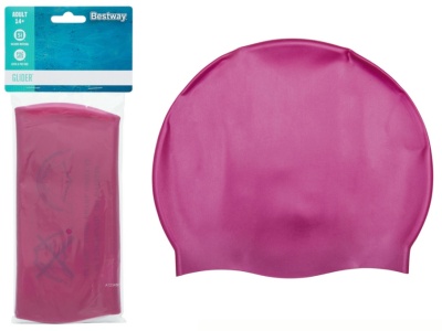 Casca pentru inot, silicon fara latex, Bestway 26006, roz - Img 1