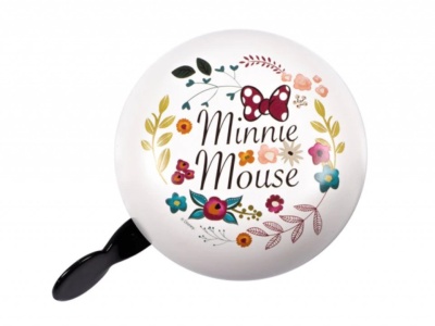 Claxon retro Seven Minnie-Flowers pentru bicicleta, alb - Img 1