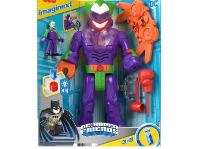 FISHER PRICE IMAGINEXT DC SUPER FRIENDS ROBOT JOKER 30CM - Img 1