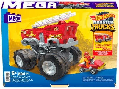 HOT WHEELS MONSTER TRUCK MEGA SET CONSTRUCTIE 5 ALARM - Img 4