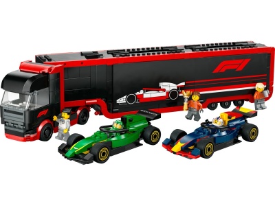 LEGO CITY CAMION F1 CU MASINILE F1 RB20 SI AMR24 60445 - Img 2
