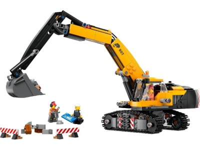 LEGO CITY EXCAVATOR GALBEN DE CONSTRUCTII 60420 - Img 2