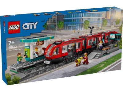 LEGO CITY TRAINS STATIE SI TRAMVAI IN CENTRUL ORASULUI 60423 - Img 1