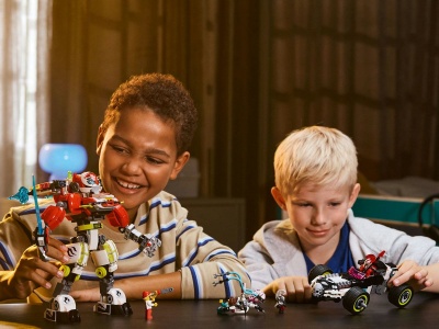 LEGO DREAMZZZ ROBOTUL TIGRU AL LUI COOPER SI MASINA HOT ROD A LUI ZERO 71497 - Img 3