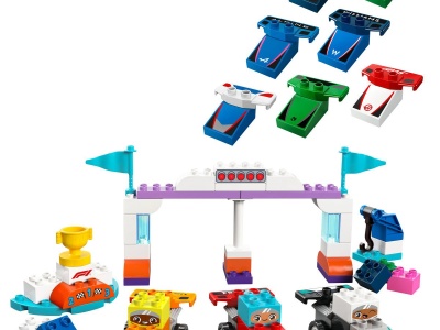LEGO DUPLO ECHIPA F1: MASINI SI PILOTI DE CURSE 10445 - Img 2