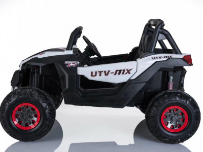 Masinuta electrica pentru copii cu 2 locuri, UTV BUGGY POWER 4×4 (XMX603) Alb - Img 6