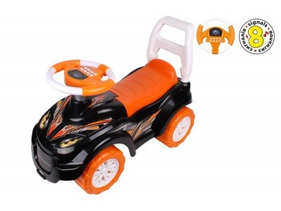 Masinuta premergator Ride On TechnoK, cu efecte sonore, negru - Img 1