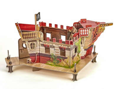 PAPO FIGURINA PUZZLE 3D CORABIE PIRATI - Img 2