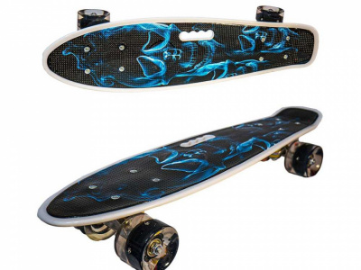 Placa Skateboard Cu Roti Silicon, Led 55 cm - Img 6