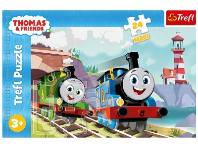 PUZZLE TREFL 24 MAXI THOMAS TOM SI PERCY PE LINII - Img 3