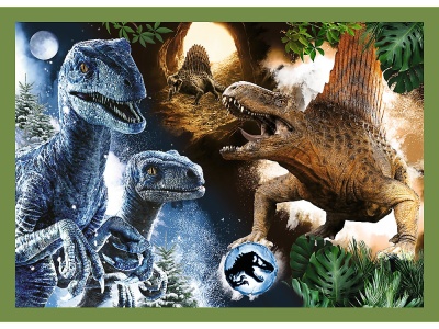 PUZZLE TREFL JURASSIC WORLD 4IN1 IN LUMEA DINOZAURILOR - Img 3