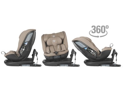 Scaun auto rotativ iSize Coccolle Velsa Taupe brown - Img 8
