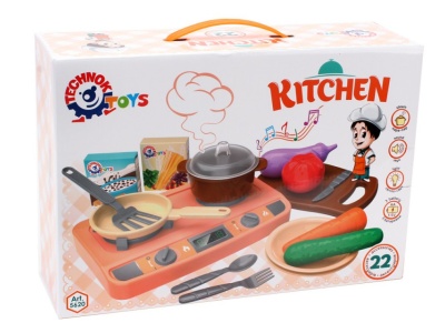 Set de mini bucatarie cu efecte de vapori, sunete si lumini TechnoK - Img 1