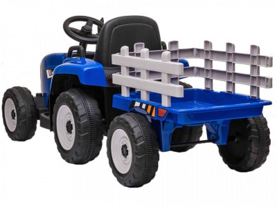 Tractor electric cu remorca si telecomanda XMX611 albastru - Img 2