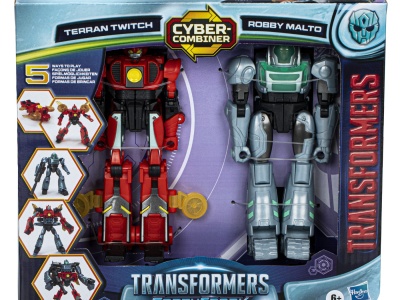 TRANSFORMERS EARTHSPARK SET 2 FIGURINE TERRAN TWITCH SI ROBBY MALTO - Img 1