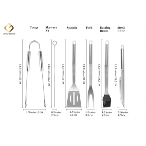 Ustensile pentru gratar 9 PCS - Img 3