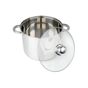 Oala inox + capac sticla - Img 2
