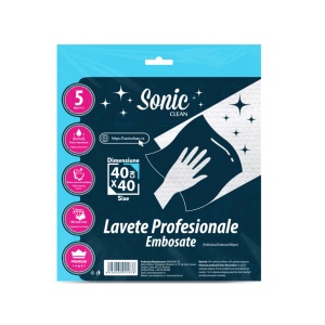 Lavete Profesionale Embosate albe 5/set
