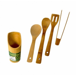 Ustensile bambus 5 PCS - Img 2