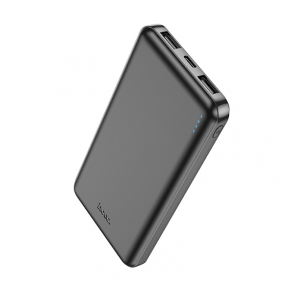 Baterie externa 10.000mAh, Hoco J100, 2xUSB-A, incarcare rapida, negru