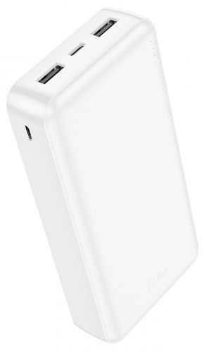Baterie externa 20.000mAh, Hoco J100A, 2xUSB-A, incarcare rapida, alb