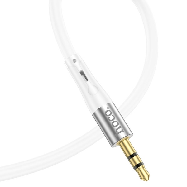 Cablu Audio la Lightning, Hoco UPA22, Jack 3.5mm (M) - 1m, alb