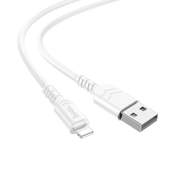 Cablu USB-A la Lightning, Hoco X62, 18W, 2.4A, 1m, alb