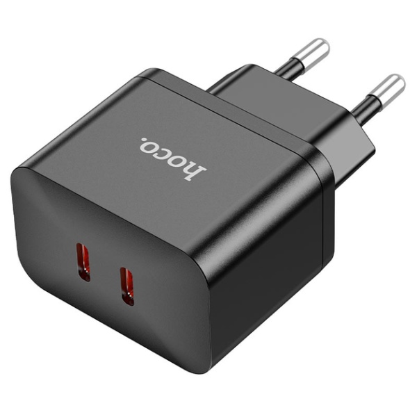 Incarcator Retea Hoco N29, 35W, 2xUSB-C, PD, negru