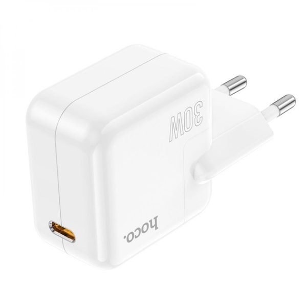 Incarcator Retea Hoco C112A, 30W, 1xUSB-C, PD, alb