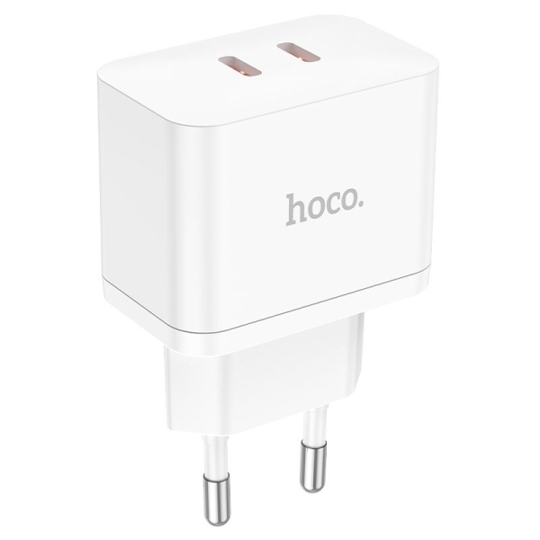Incarcator Retea Hoco N29, 35W, 2xUSB-C, PD, alb