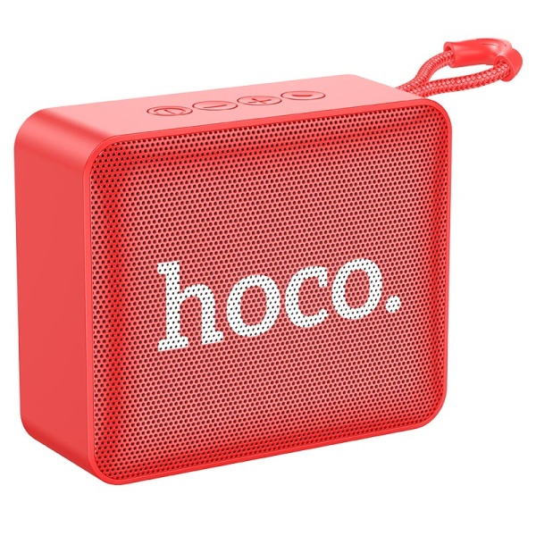 Boxa portabila 5W, Hoco BS51, Bluetooth 5.2, microfon wireless, TF card, USB, rosu