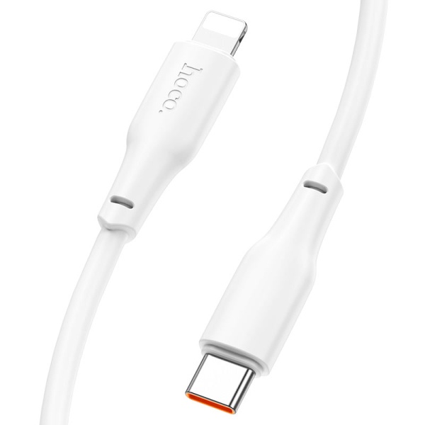 Cablu USB-C la Lightning Hoco X93, PD20W QC3.0 - 2m, alb