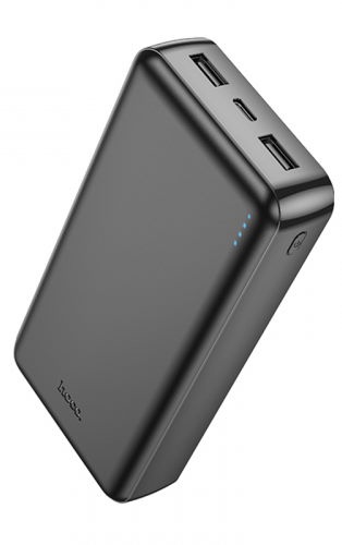 Baterie externa 20.000mAh, Hoco J100A, 2xUSB-A, incarcare rapida, negru