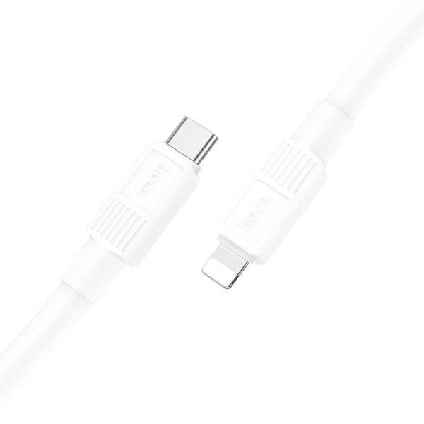 Cablu USB-C la Lightning, Hoco X84, PD20W, QC3.0, 1m, alb